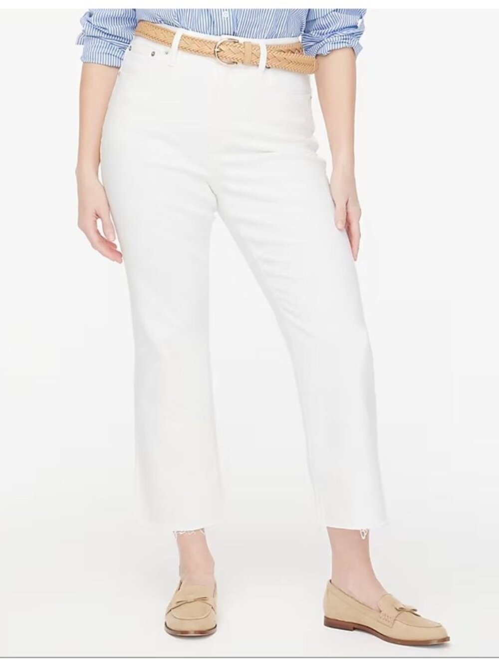 J. Crew Factory Curvy Mid-Rise Flare Crop Jeans Women's Size 31 New With Tags!